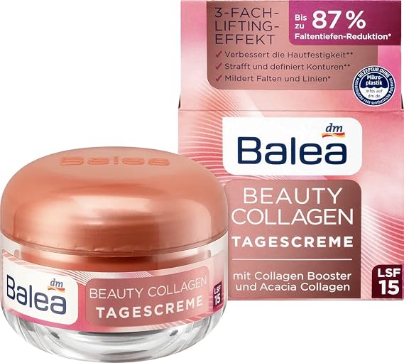 كريم نهاري من Balea Beauty Collagen مع معزز الكولاجين و Acacia Collagen ، 50 مل