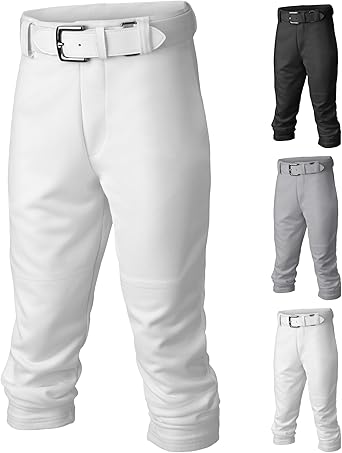 Easton Boys PRO+ Baseball Pants | Youth Sizes | Full Length | Elastic Bottom | Multiple Colors