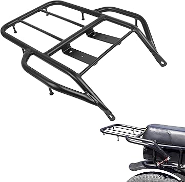Rear Rack Accessories Compatible with XR250 XR400 Rear Cargo Luggage Pannier Rack with Grab Rail Replacement for Honda XR 250 400 1996-2004