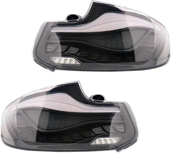Car LED Tail Light Assemblies For BMW F22 M2 2014-2021 Auto Rear Fog Brake Turn Signal Lamp Plug And Play(Smoked)