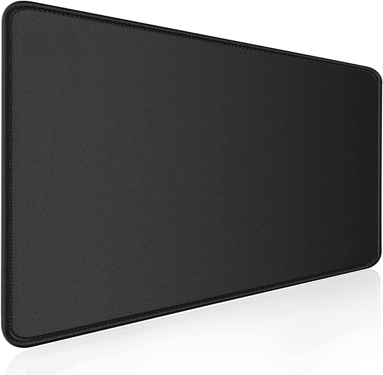 Klasse Classic Mouse Pad, Dikişli Kenar, Kaymaz Taban, Büyük Boy Pürüzsüz Yüzey, Baskısız Ofis Tipi Masa Koruyucu, Ergonomik Mouse Ped 90x40 cm - XX Large, Siyah