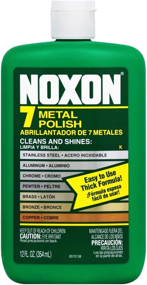 Noxon 7 سائل معدني بولندي ، 12 أونصة سائلة للنحاس ، النحاس ، الفولاذ المقاوم للصدأ ، الكروم ، الألومنيوم ، بيوتر & أمبير ؛ برونز