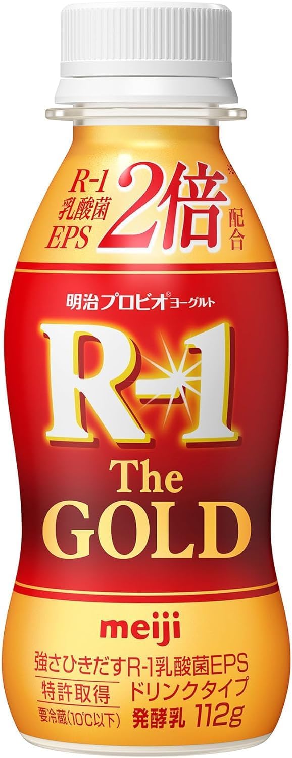 Meiji Probio Yogurt R-1 Drink Type, The Gold, 4.0 oz 112 g x 24 Bottles Cool Delivery