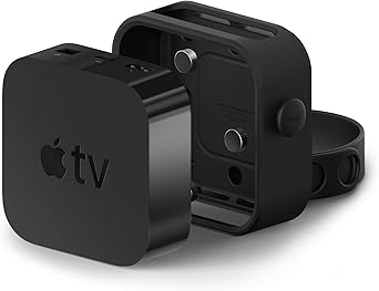 elago Apple TV Mount - 3 Mount Options ( مغناطيس ، تعليق ، برغي ) ، متوافق مع Apple TV 4K 2021 / HD وجميع الموديلات ، يمنع ارتفاع درجة الحرارة