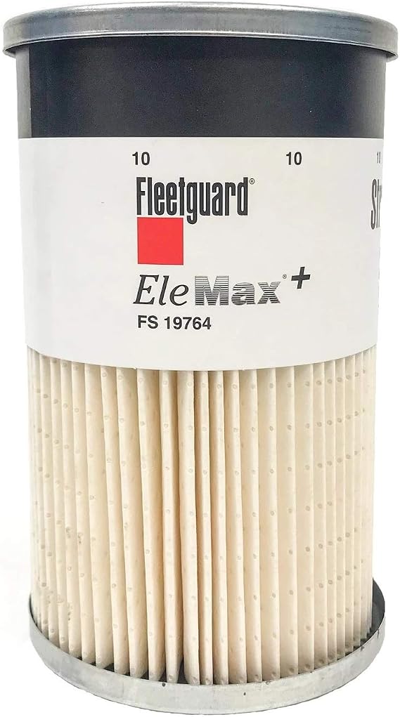 Fleetguard Fuel Water Separator (Pack of 3), 10 micron, 98.7% Efficiency, Compatible with Truck, Style: Cartridge, Brand: Fleetguard