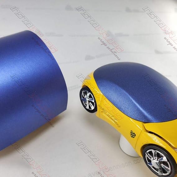 Avery SW900-671-M MATTE BRILLIANT BLUE METALLIC 3in x 5in SAMPLE SIZE Supreme Vinyl Car Wrap Film