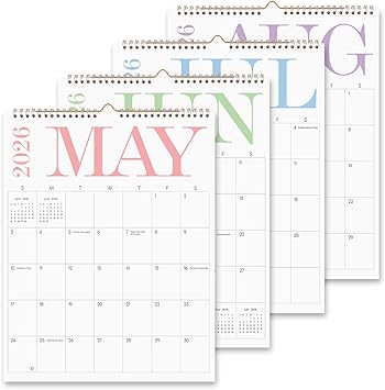 Wall Calendar 2026-2027, Aesthetic Large Wall Calendar -14" x 11" - 20 Monthly Calendar Runs from May 2026 Until December 2027, 2026 Calendar for Office, Home and School