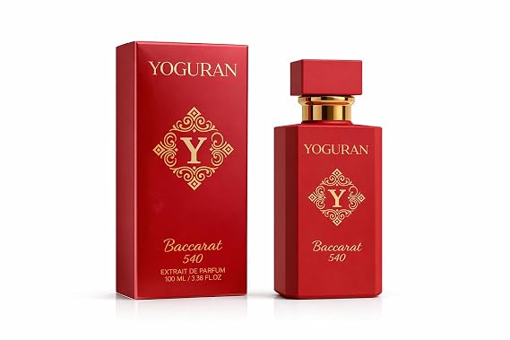 Baccarat 540, Extrait de Parfum, Inspired by MFK Baccarat Rouge 540,%30 Essential Oils, Strong & Long Lasting, For Men & Women, Luxury Fragrance, 100 ml (3.38 fl.oz.)