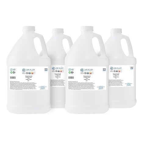 Polysorbate 80 Food Grade, Kosher Certified, Halal, Ideal for Culinary, Health & Beauty, and Laboratory Applications - 4 Gallons (4 x 1 Gallon Case)