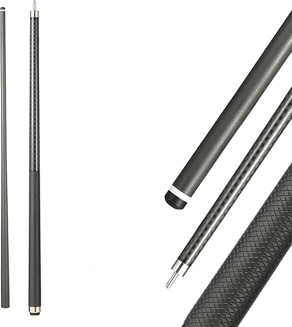 ألياف الكربون بركة جديلة عصا 12.5 mm تلميح بلياردو ألياف الكربون جديلة، الوزن 20 OZ جديلة عصا، 58 "بركة الجدول العصي