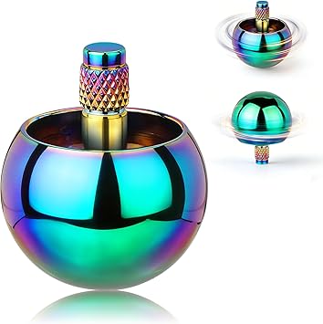 ATESSON Inverted Spinning Fidget Spinner Metal Fidget Toys with High-Speed Spinning for Stress Relief Anxiety ADHD Autism Boredom Birthdays Cool Fidget Spinners for Adults Kids