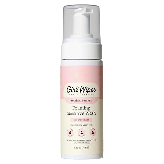 Feminine Foaming Wash for Women, pH Balanced & Fragrance Free, Gentle Aloe & Botanical Blend, Gynecologist & Dermatologist Approved, Vegan & Cruelty-Free Hygiene Intimate Care 1-Pack