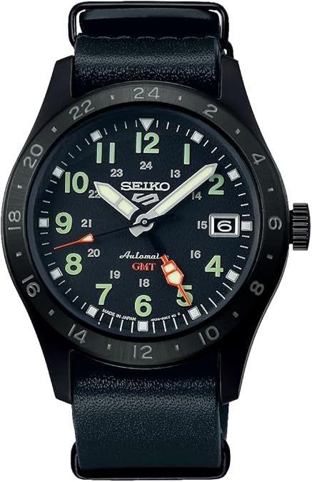Seiko 5 Sports Field GMT "Sports Style" Winding التلقائي الميكانيكي (بما في ذلك اللف اليدوي) للرجال