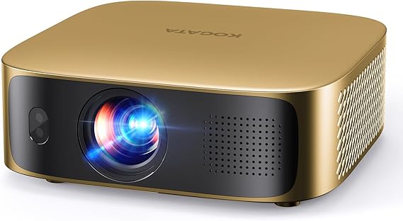 جهاز عرض TOF Auto Focus 6D Keystone، جهاز عرض ذكي قصير المدى مزود بتطبيقات مدمجة، جهاز عرض أفلام خارجي 800ANSI ذهبي