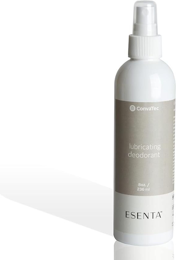 ConvaTec ESENTA Ostomy Lubricating Deodorant Spray ، يمنع الرائحة والتراكم ، مصنوع من الزيوت الأساسية الطبيعية ، 8 أونصات (حزمة من 1)