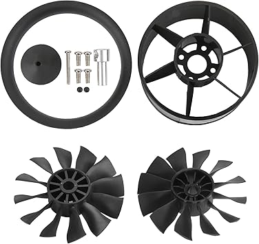 CW 50mm مروحة مجاري 12 شفرة CW مروحة إيجابية 50mm EDF مروحة لطائرة RC نموذج مروحة مجاري EDF طائرة ، أسود