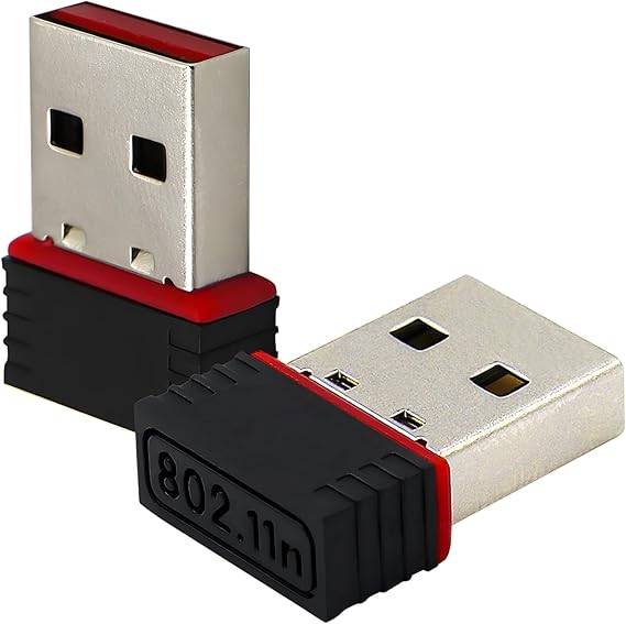 2 Pack150Mbps سائق الحرة اللاسلكية USB واي فاي محول، فرقة واحدة 2.4 GHz، سائق مجاني فقط ل Win10 التوصيل والتشغيل