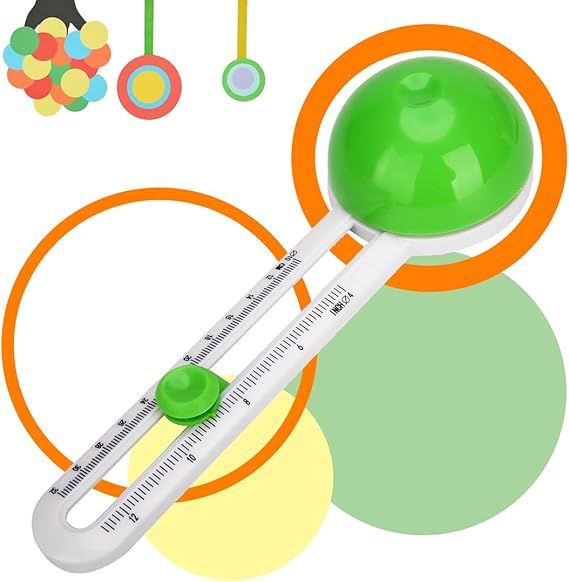 Cortador Circular Cutter for Paper Circular Paper Cutter Cutting Machine Cutter Circle Paper Trimmer Scrapbooking Tool Rotary Cutter Craft (Green)