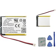 Replacement Battery 361-00097-00 Compatible with Garmin Fenix 5 and Fenix 5X Multisport GPS Smart Watch, 255mAh 3.8V, with Repair Tool Kit
