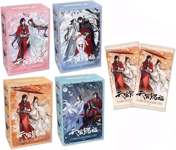 Heaven Official Blessing TCG Card Four Seasons Booster Packs Official Trading Card- Collectible Decks (Set (4 Boxes))