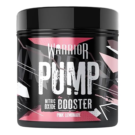 Warrior Pump Pre Workout Booster without Caffeine - Pump Booster Powder Non Stim Pre Workout Supplement with Citrulline Malate Glycerol & L-Arginine for Maximum Muscle Pump - Pink Lemonade