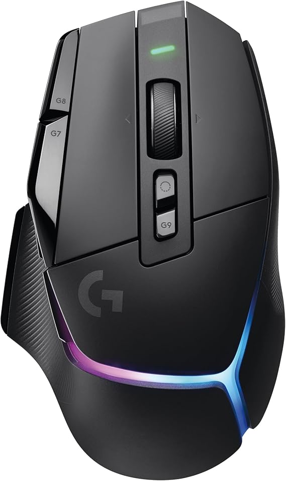 Logitech G502 X Plus Wireless Gaming Mouse: Optical Switches, LIGHTSYNC RGB, 13 Buttons, Infinite Scroll Toggle, Up to 130hr Battery, USB-C, PowerPlay Wireless Charging, PC/MacOS - Black