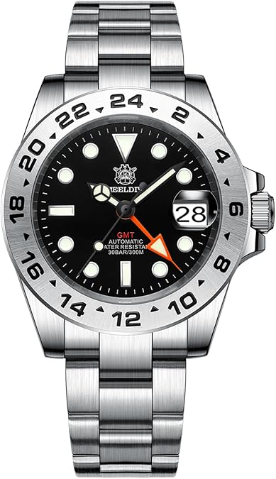 Steeldive SD1992، GMT، Black، NH34، Sapphire، Lume، 300m Diver، Diving، BNIB