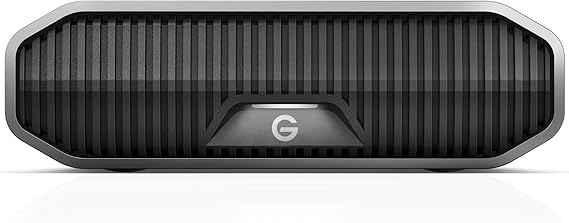 محرك أقراص ثابتة خارجي لسطح المكتب من فئة المؤسسات سعة 6 تيرابايت من SanDisk Professional G-Drive، محرك أقراص ثابتة يصل إلى 250 ميجابايت/ثانية، USB-C (5 جيجابت في الثانية)، USB-C (USB 3.2 Gen 2)، 7200 دورة في الدقيقة Ultrastar، نسخة احتياطية سريعة، Premium، حاوية صناعية
