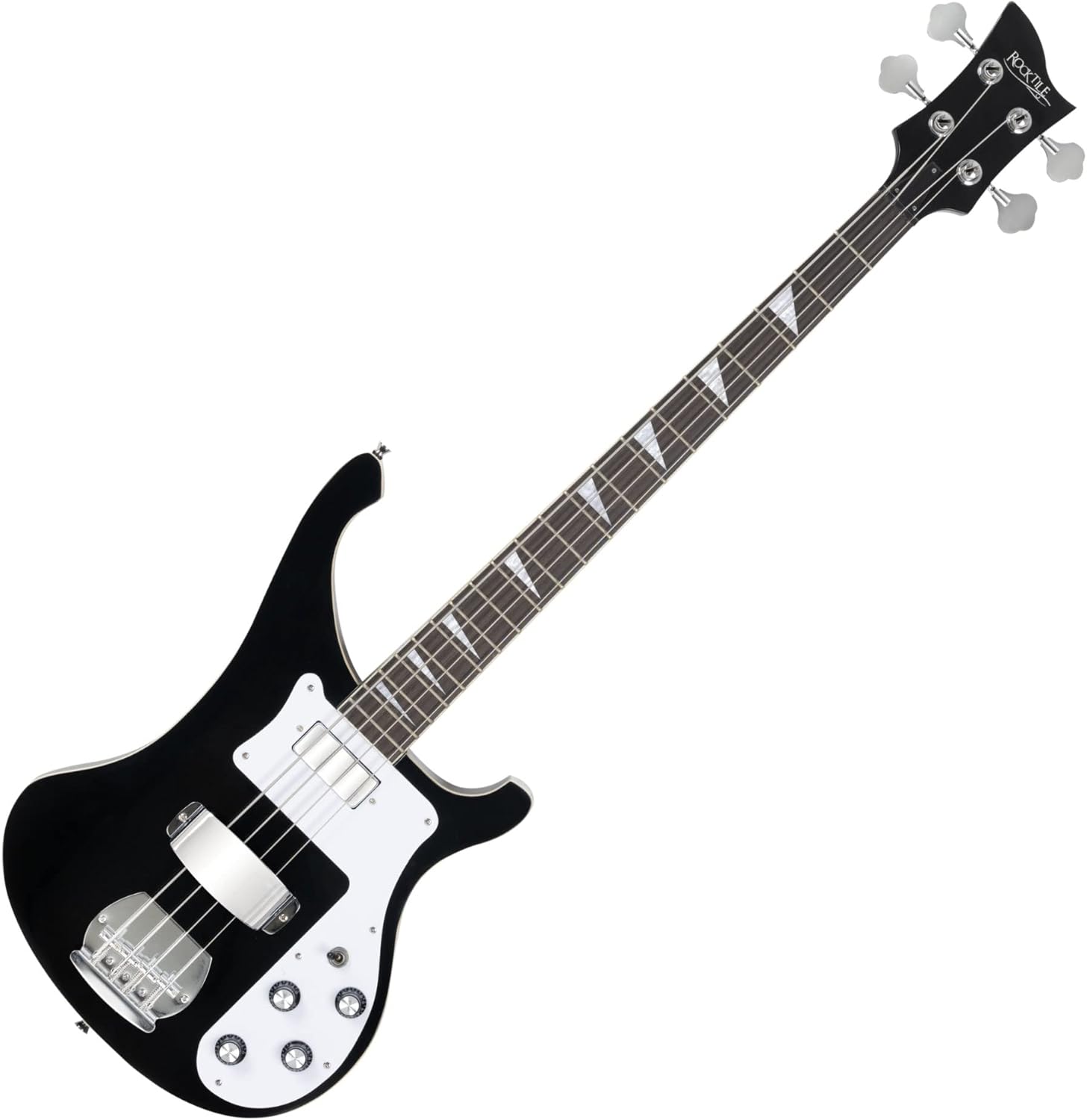 Rocktile Pro RB-400B Blackbird Electric Bass Longscale Humbucker Single Coil Glued Neck Black