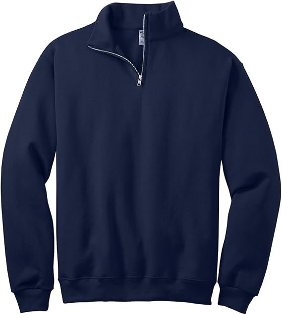 Jerzees Men's NuBlend 1/4 Zip Cadet Collar Sweatshirt