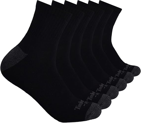 Timberland PRO Men's 6-pack Quarter Socks