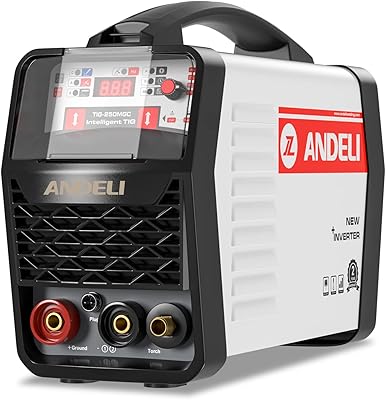 ANDELI Tig Welder، HOTMMACLEANTIG Pulse TIG Welder، 170Amp 220V IGBT آلة لحام العاكس الرقمي TIG