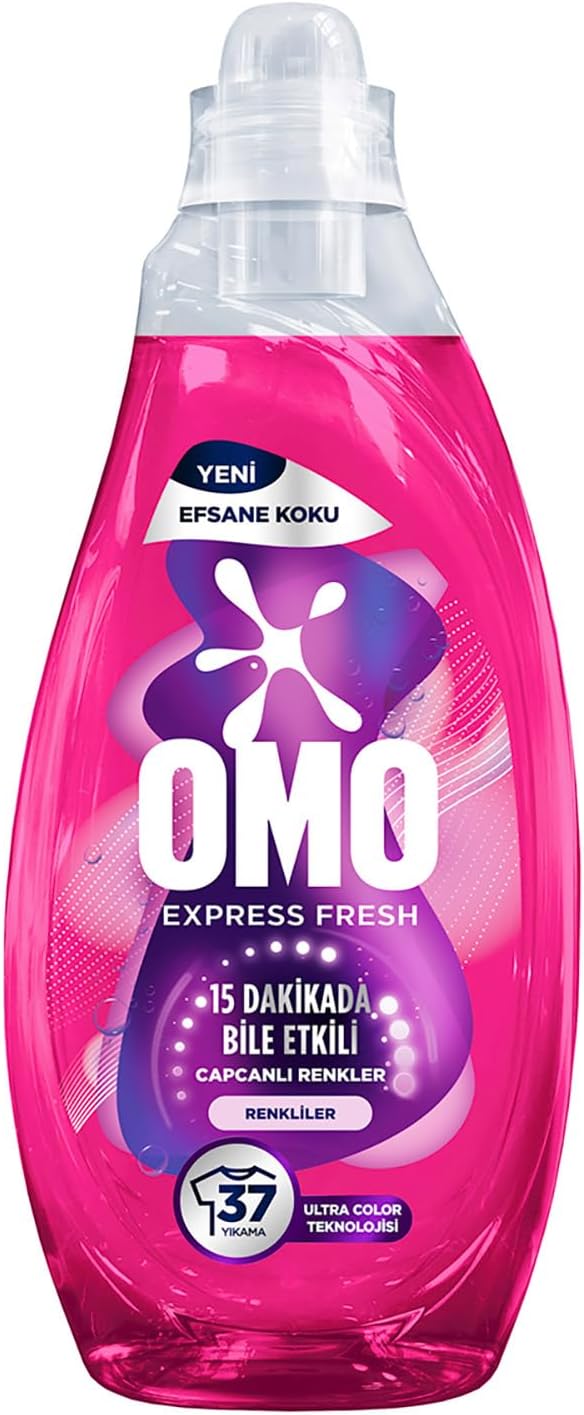 منظف الغسيل السائل OMO Express Fresh Vibrant Colors للألوان 1480 مل
