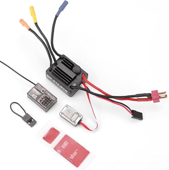 HAIBOXING 1 / 16TH مقياس RC قطع غيار سيارات ، استبدال شاحنة RC منفصلة HW فرشاة ESC و 2.4 جيجا هرتز استقبال مع توصيل ربط تنطبق على 16890SA و 3100A (E780 & E781)