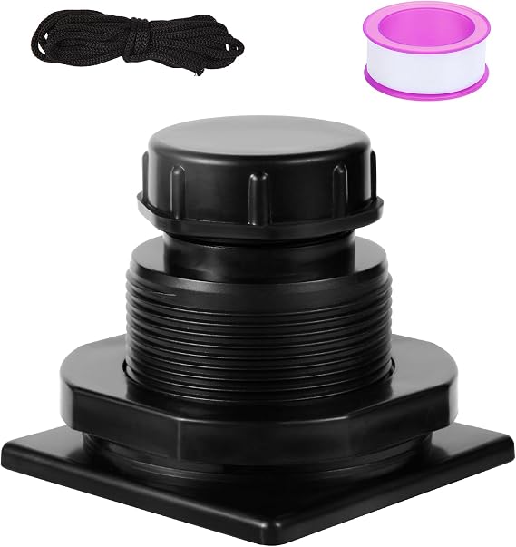 Stock Tank Drain Plug for Rubbermaid 5070150100, 300 Gallon Stock Tank 2 in Holes for Rubbermaid Stock Tank Stock Tank Plug Replacement