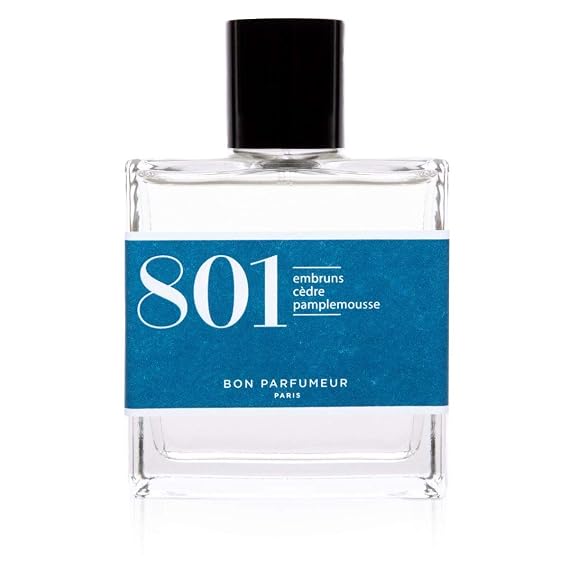 Bon Parfumeur 801 Sea Spray، Cedar and Grapefruit Eau de Parfum 3.4 أوقية / 100 مل   