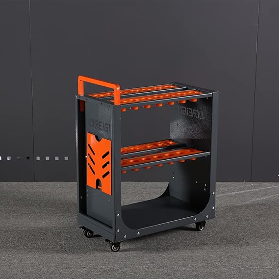 عربة أدوات CNC، MTTA4، برتقالية، فولاذية، صندوق أدوات محمول، حجرة واحدة، CAT40-28CAP