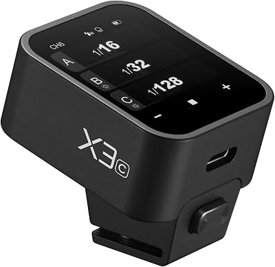 Godox X3 C Touchscreen TTL Wireless Flash Trigger for Canon ، مع تحويل TCM ، الشحن السريع ، المزامنة اللاسلكية