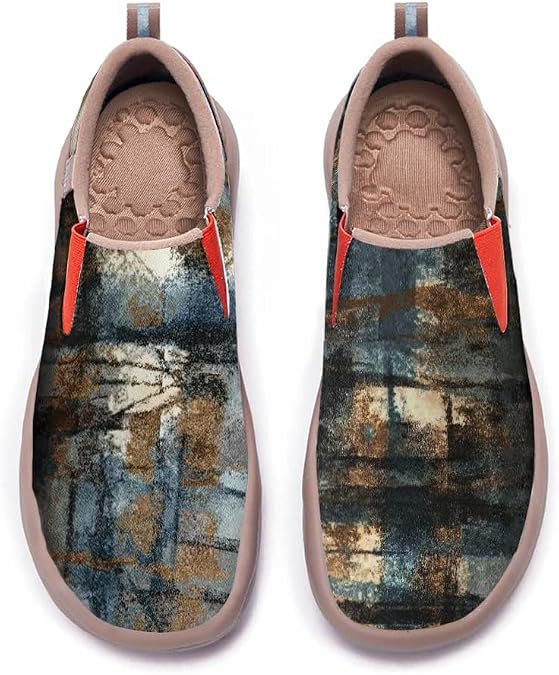Women's Art Painted Trainers Slip On Comfort Lightweight Casual Walking Shoes