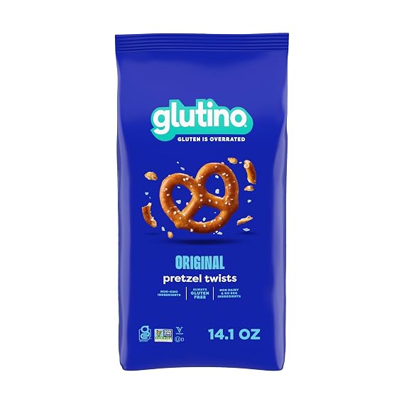 Glutino Gluten Free Pretzel Twists, Delicious Everyday Snack, Salted, 14.1 Ounce