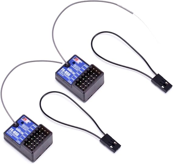 2PCS Flysky FS-BS6 Receiver 2.4Ghz 6CH for Flysky FS-GT5 FS-IT4S FS-i6 FS-i6X Transmitter RC Car Boat