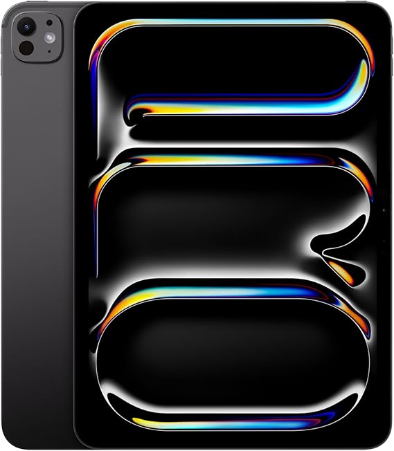 Apple iPad Pro 11-Inch (M4): Built for Apple Intelligence, Ultra Retina XDR Display - Nano-Texture Glass, 2TB, 12MP Front/Back Camera, LiDAR Scanner, Wi-Fi 6E, Face ID Space Black