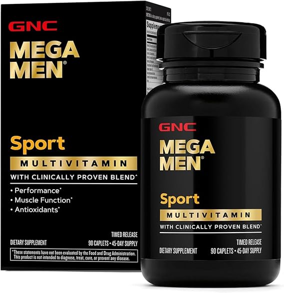 GNC Mega Men Sport Multivitamin for Men | Performance, Muscle Function, and General Health | 90 Count