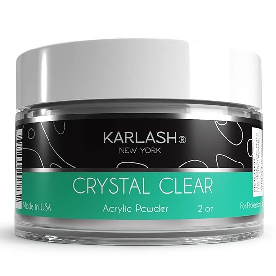 Karlash Professional مسحوق أكريليك كريستال شفاف 2 أونصة
