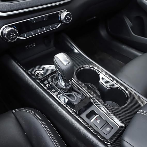 Kadore Carbon Fiber Pattern Interior Gear Shift Panel Holders Frame Cover Trim for 2019-2022 2023 2024 Nissan Altima SV SR SL Platinum (Left Hand Drive) 1pc