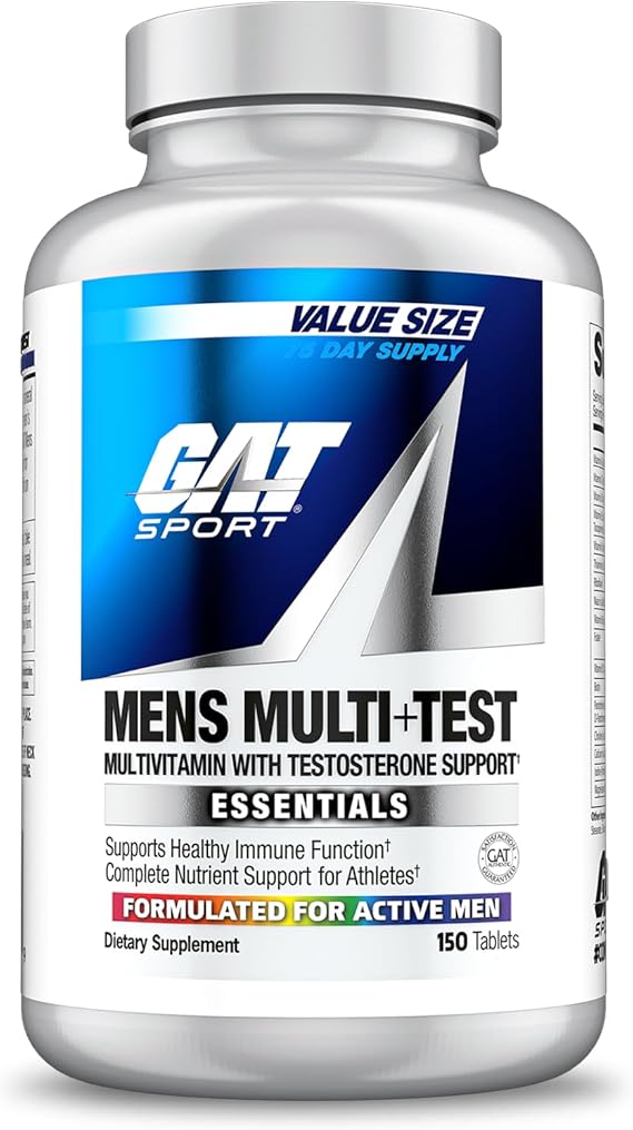 اختبار GAT Sport للرجال + ، أقراص مميزة متعددة الفيتامينات ( 150 Count )