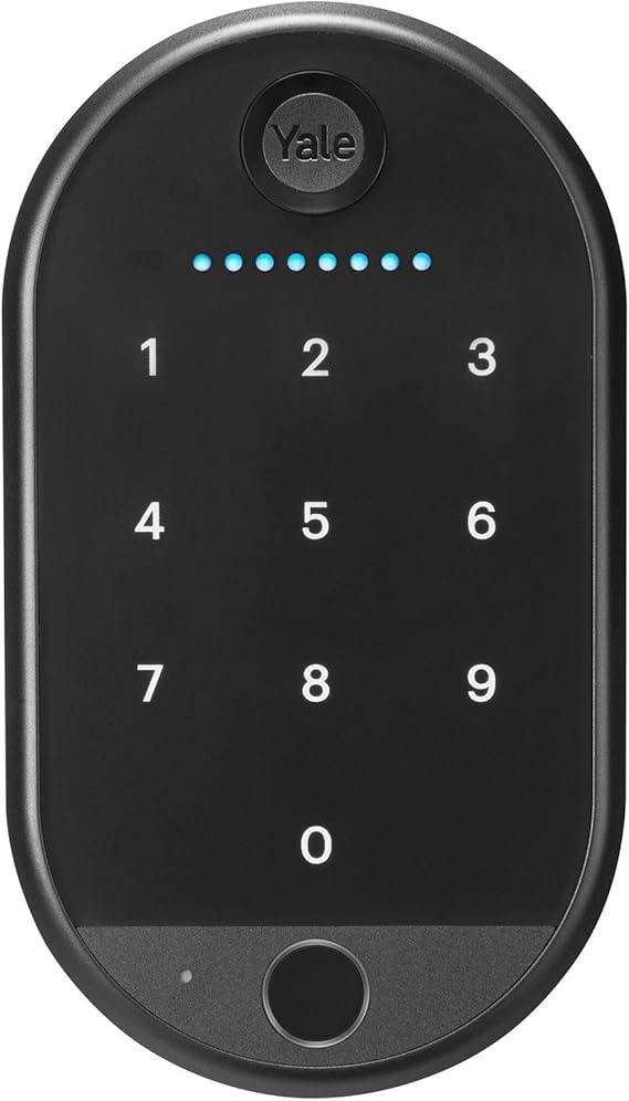 Yale Keypad Touch ، قفل باب بصمة الإصبع ، إدخال بدون مفتاح ، مسامير ذكية ، إدخال رمز الدبوس - لا يشمل القفل الذكي المطلوب