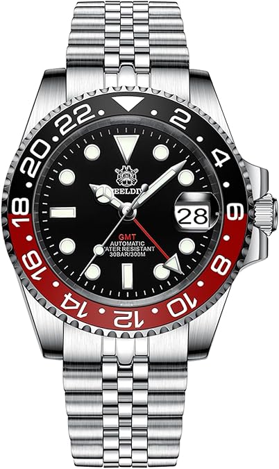 Steeldive SD1993، GMT، Coke '، NH34، Sapphire، Lume، 300m Diver، Diving، BNIB