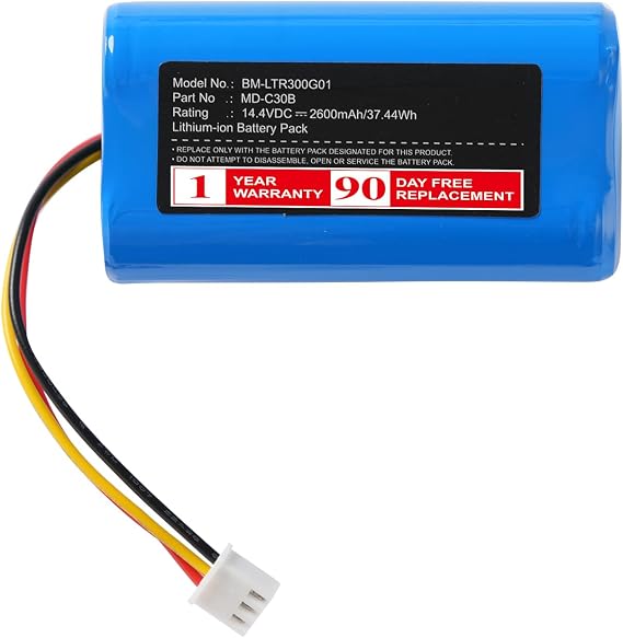 Battery D071-INR-CH-4S1P Replacement for Vacuum Eclipse AutoVac, iHRV2, Liectroux C30B, Panda X7, NEO 820P/830P, V-tac VT-5555/5556, Midea M4, Kitfort KT-545, XBOOST Robot Vacuum (14.4V)