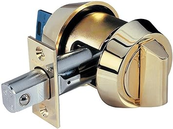 Deadbolt ، Mul-T-Lock hercular single colle dride bolt w / thumb turn brass